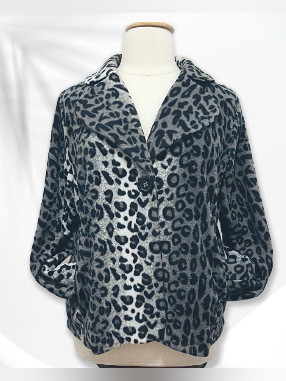 Susan Graver Fleece Teddy Jacket XL